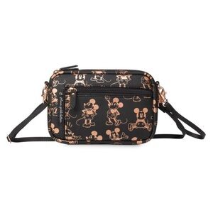 Petunia Pickle Bottom/ Mickey Mouse Rose Gold Convertible Belt Bag.​​​​​​​​​​​